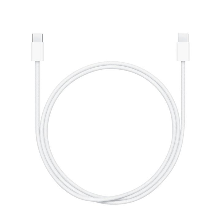 Câble USB-C vers USB-C pour iPhone et iPad, vue de face